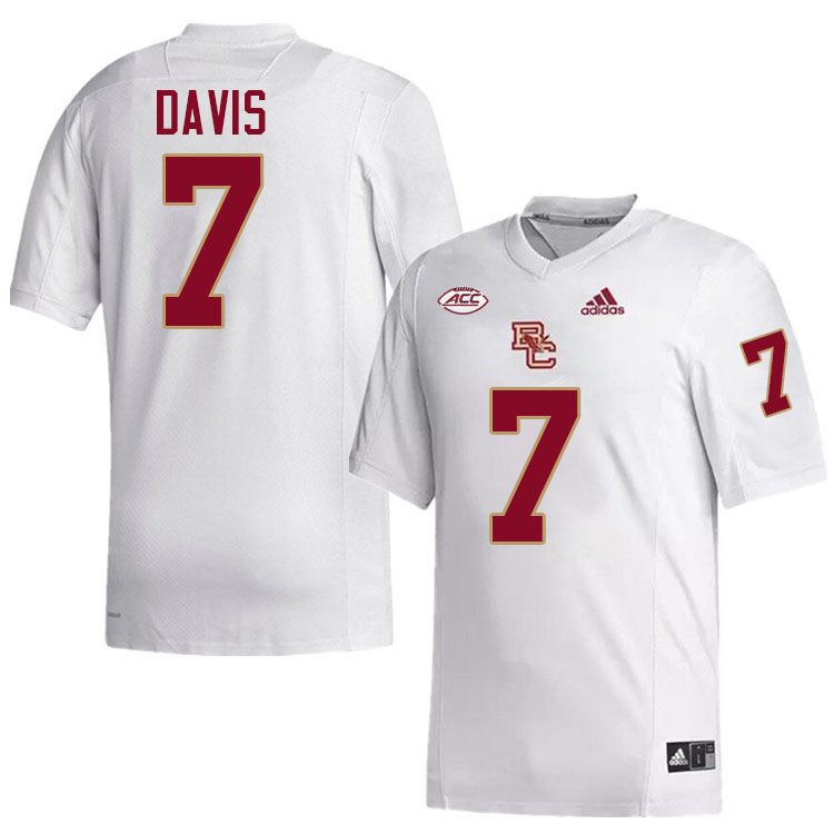 Carter Davis Jersey,#7 Carter Davis Boston College Eagles Football Jersey,Uniforms-White Carter Davis Jersey,#7 Carter Davis Boston College Eagles Football Jersey,Uniforms-White